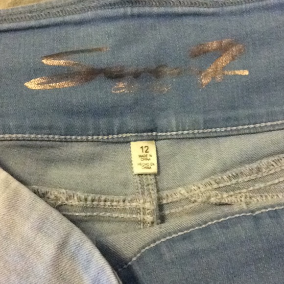 SEVEN brand light wash pull-on denim jeans, 12 - Picture 2 of 3